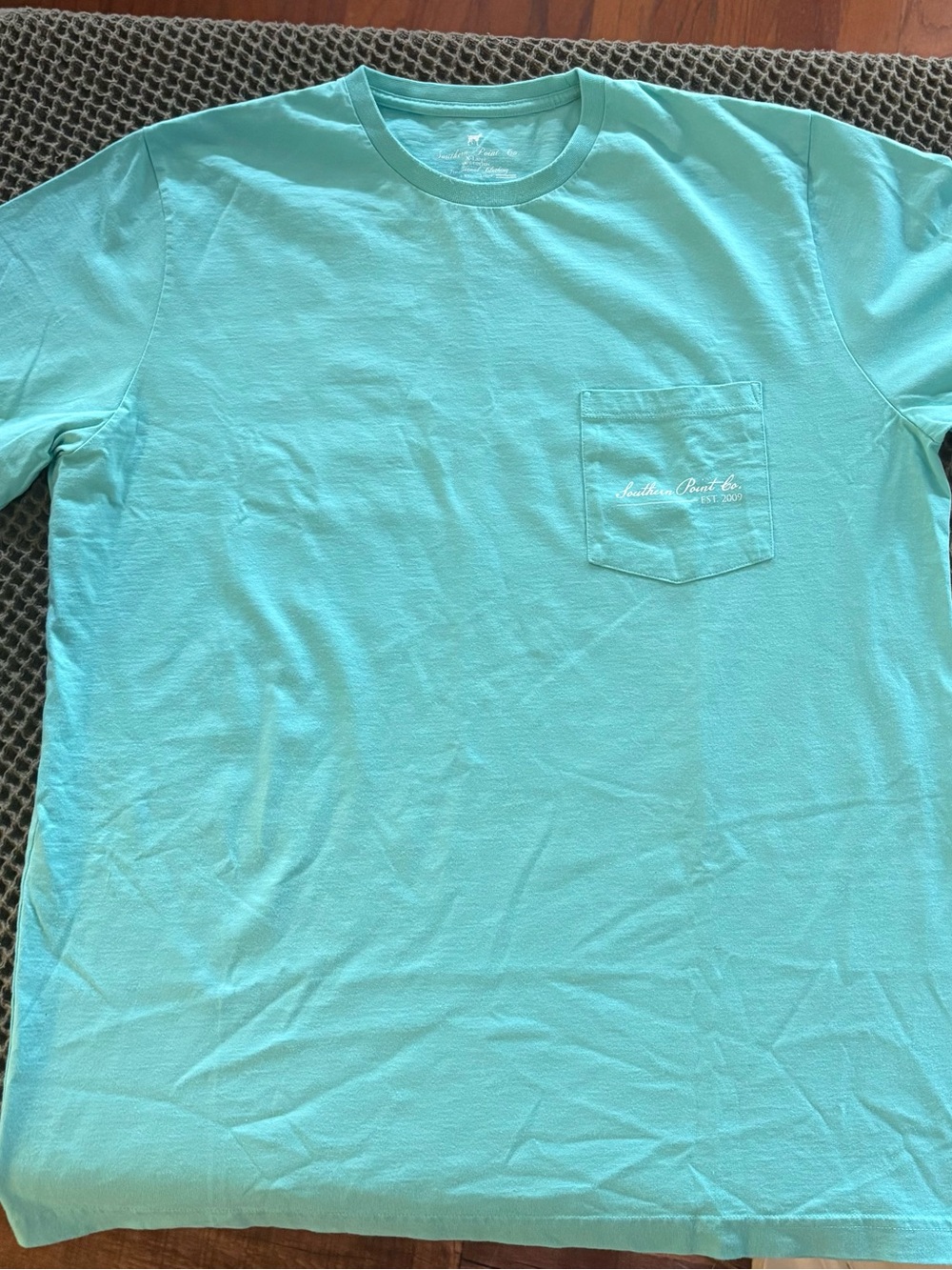 Southern Point Co. Men's Turquoise Pocket Tee